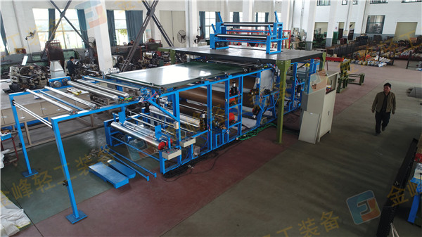 1500*2200 elevated film glue point transfer compound machine, sent to Changshu