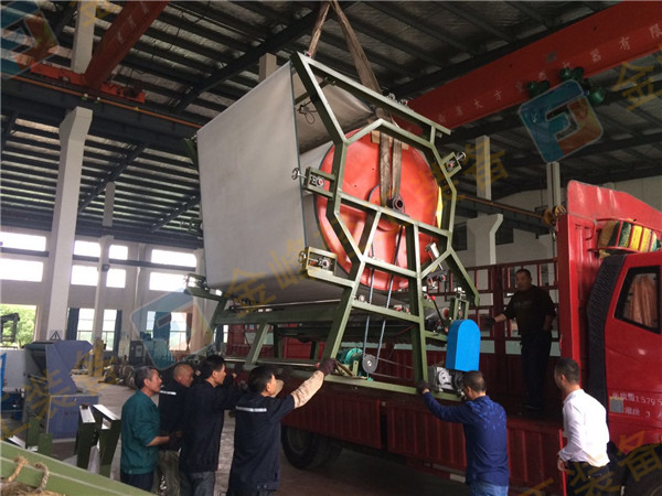 Double-slurry vertical mesh belt laminating machine, sent to Shijiazhuang