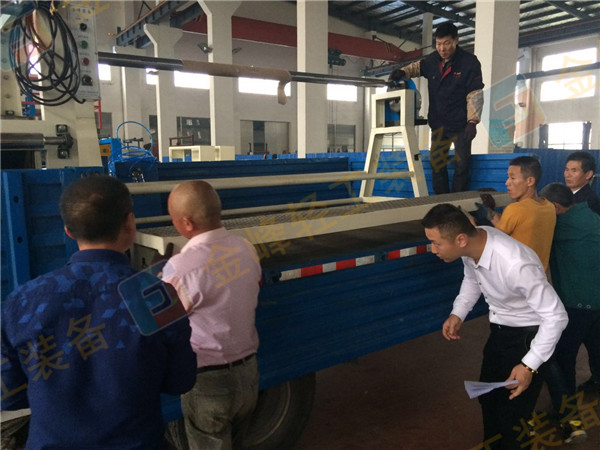 Joint machine + pouring machine, sent to Suining