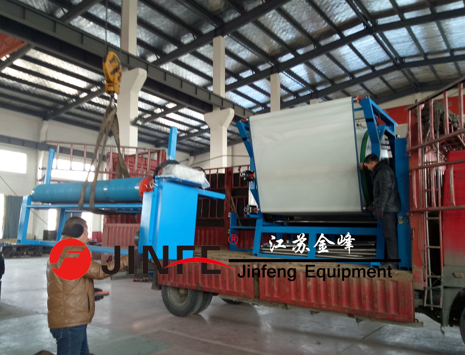 1500*2000 vertical mesh belt compound machine sent to Anhui Susong