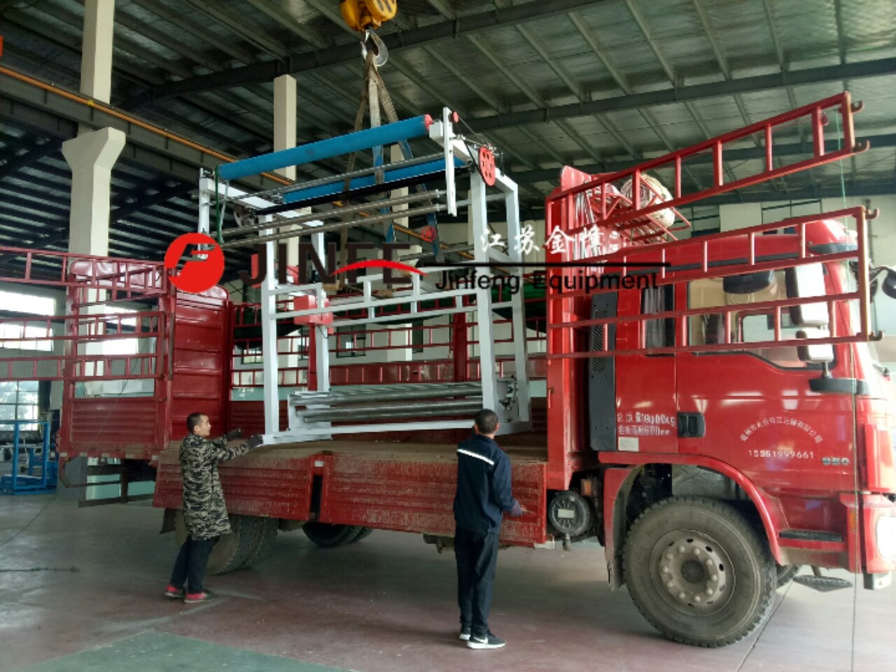Spreading machine sent to Zhangjiagang